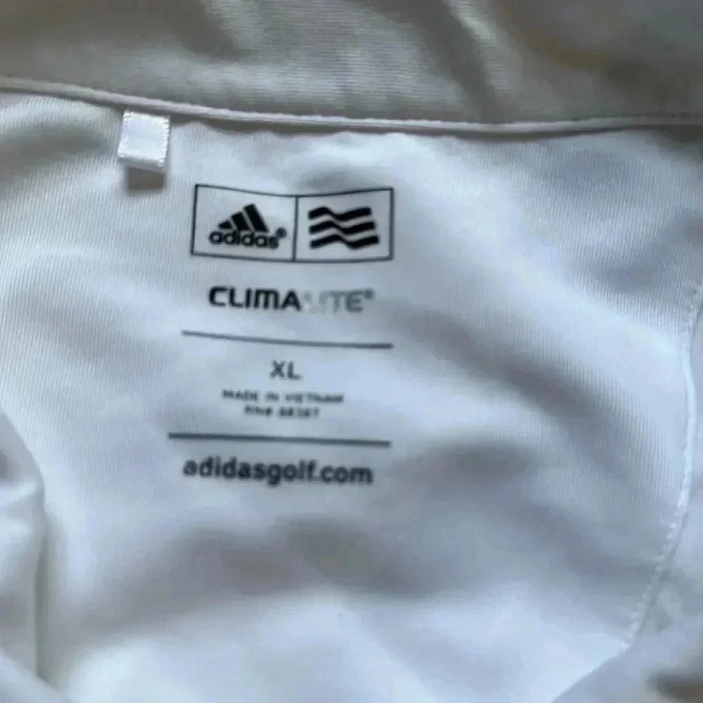 Adidas Climalite white polo size XL golf